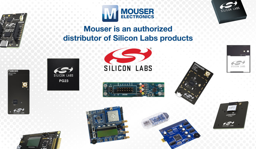 Mouser Electronics bietet eine große Auswahl an Produkten von Silicon Labs an 